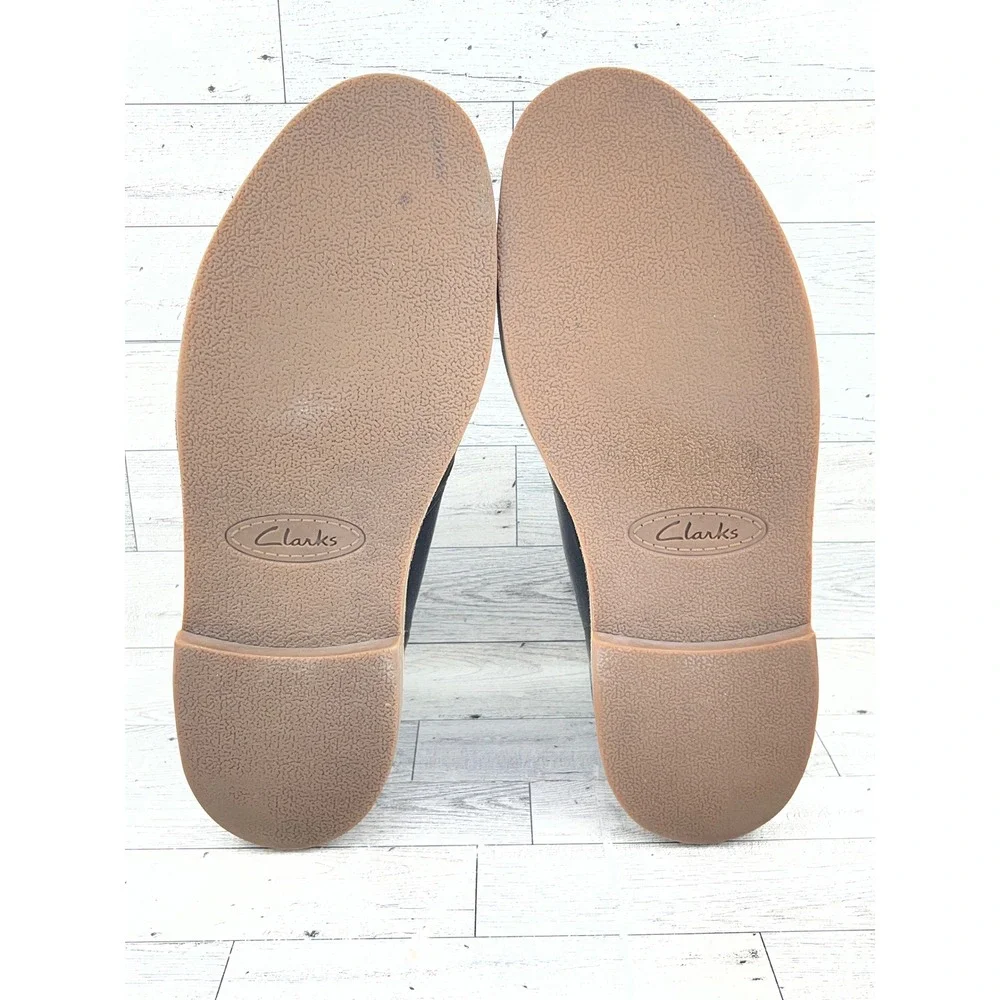 Clarks Bushacre 2 Men Size 11.5 M Dark Brown Beeswax‎ Leather Chukka Boots